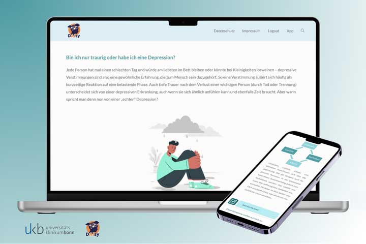 App-unterstützte Depressionsbehandlung 