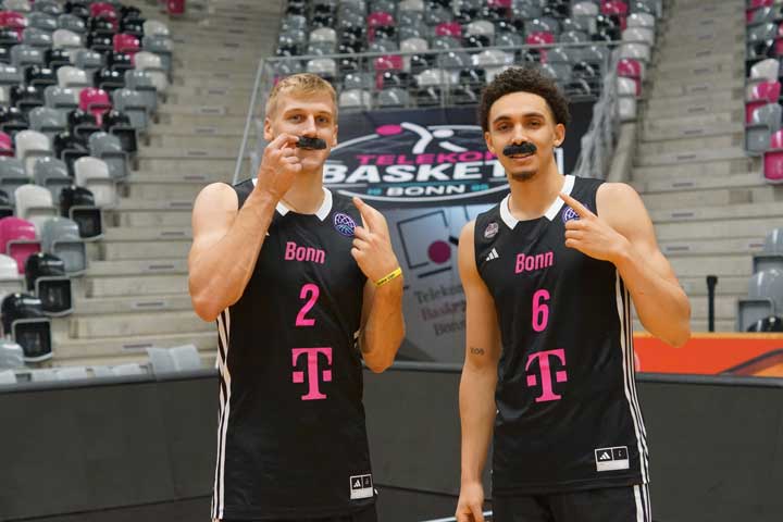 Telekom Baskets Bonn unterstützen gemeinsam mit der Klinik und Poliklinik für Urologie und Kinderurologie des UKB den Movember